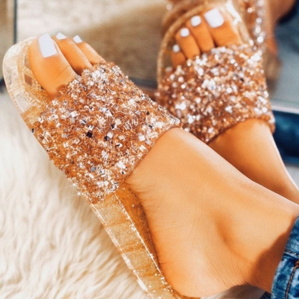 Gold Jelly Slides